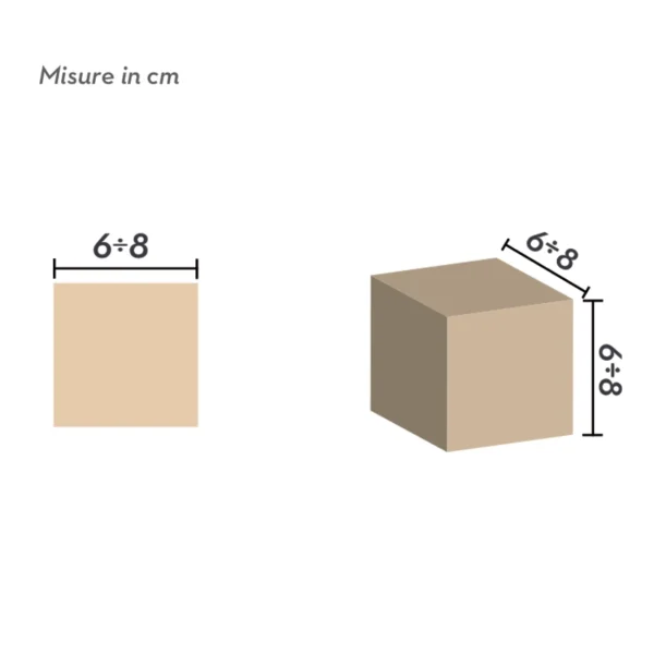 PIETRA TOMOR CUBETTO SP. 6/8 CM. NATURALE - immagine 2